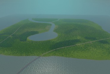 Eine Insel mit zwei Bergen